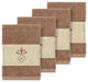 Quinn 4 Piece Embellished Washcloth Set