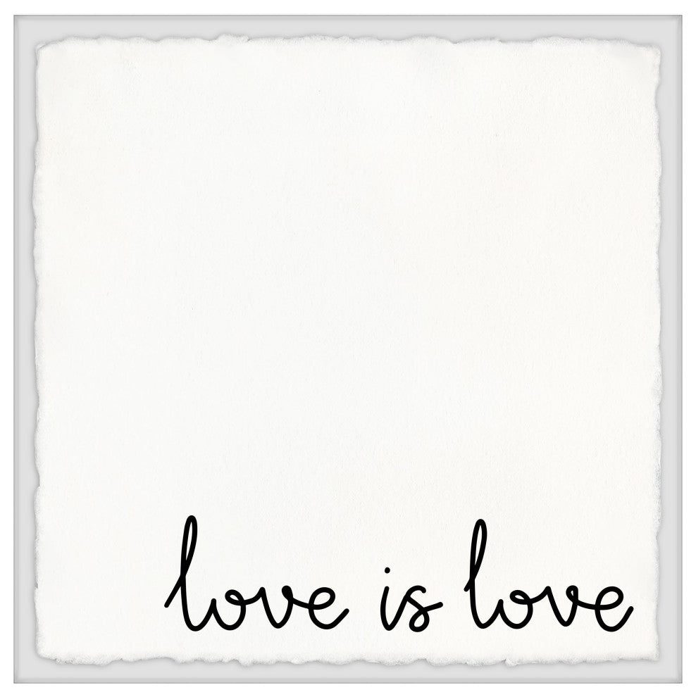 "Love Is Love II" Framed Painting Print, 18x18