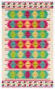 Surya Rain RAI-1272 9'x12' Rug, Emerald/Bright Pink/Lime/Bright Yellow/Cream