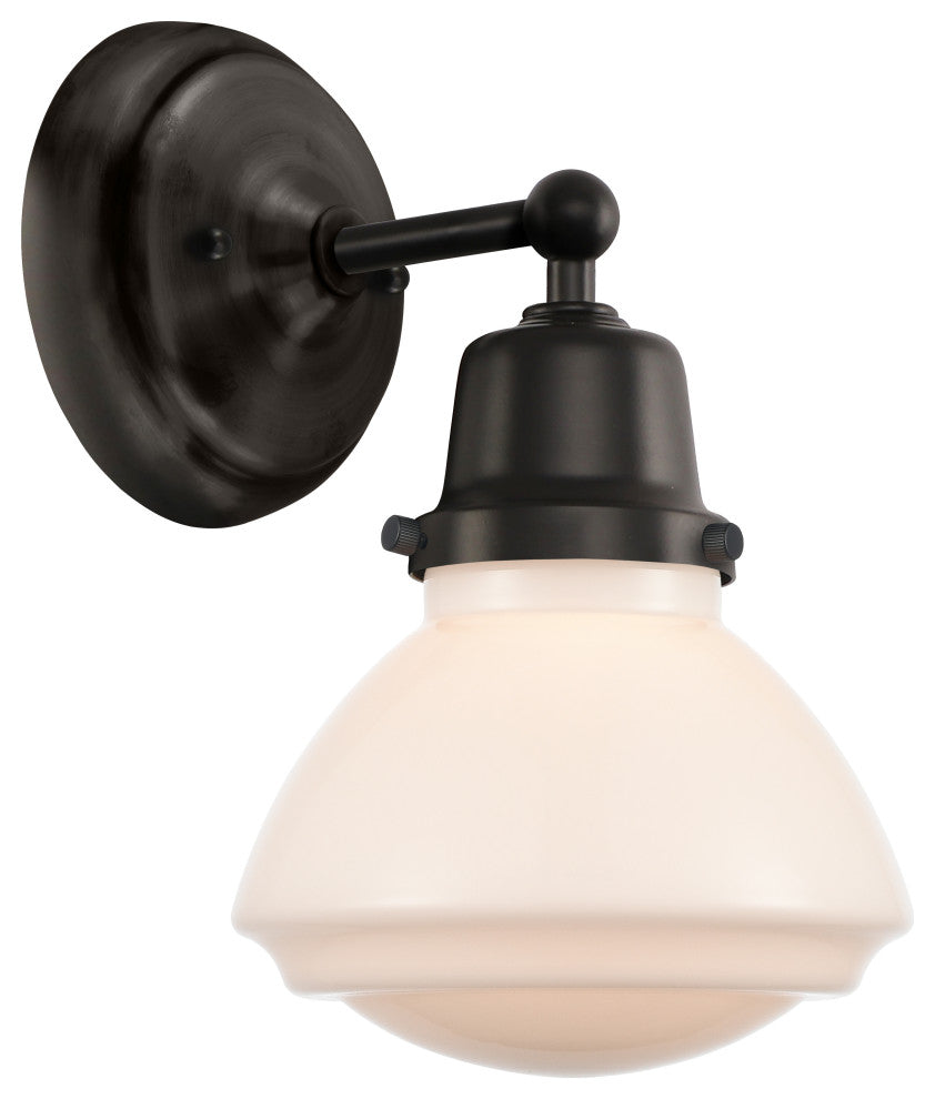 INNOVATIONS LIGHTING 623-1W-BK-G321 Olean 1 Light Sconce