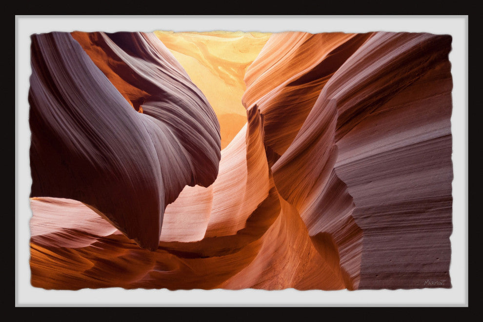 "Rock Layers" Framed Painting Print, 24x16