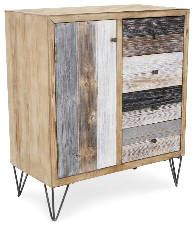 Modern Urban Rustic Accent Storage Cabinet
