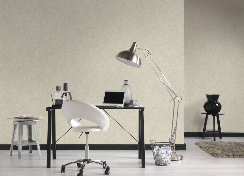 Plain Textured Wallpaper Featuring Painted Wall, 374234