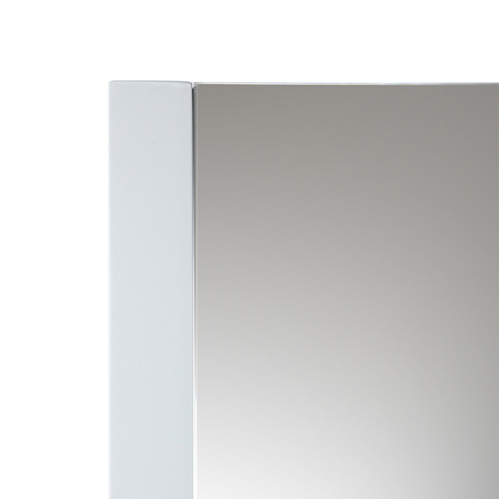 Torino Mirror, White, 21"