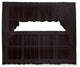 Emelia Sheer Solid Black Kitchen Curtain, Swag