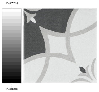 Twenties Mini Ceramic Floor and Wall Tile, Crest