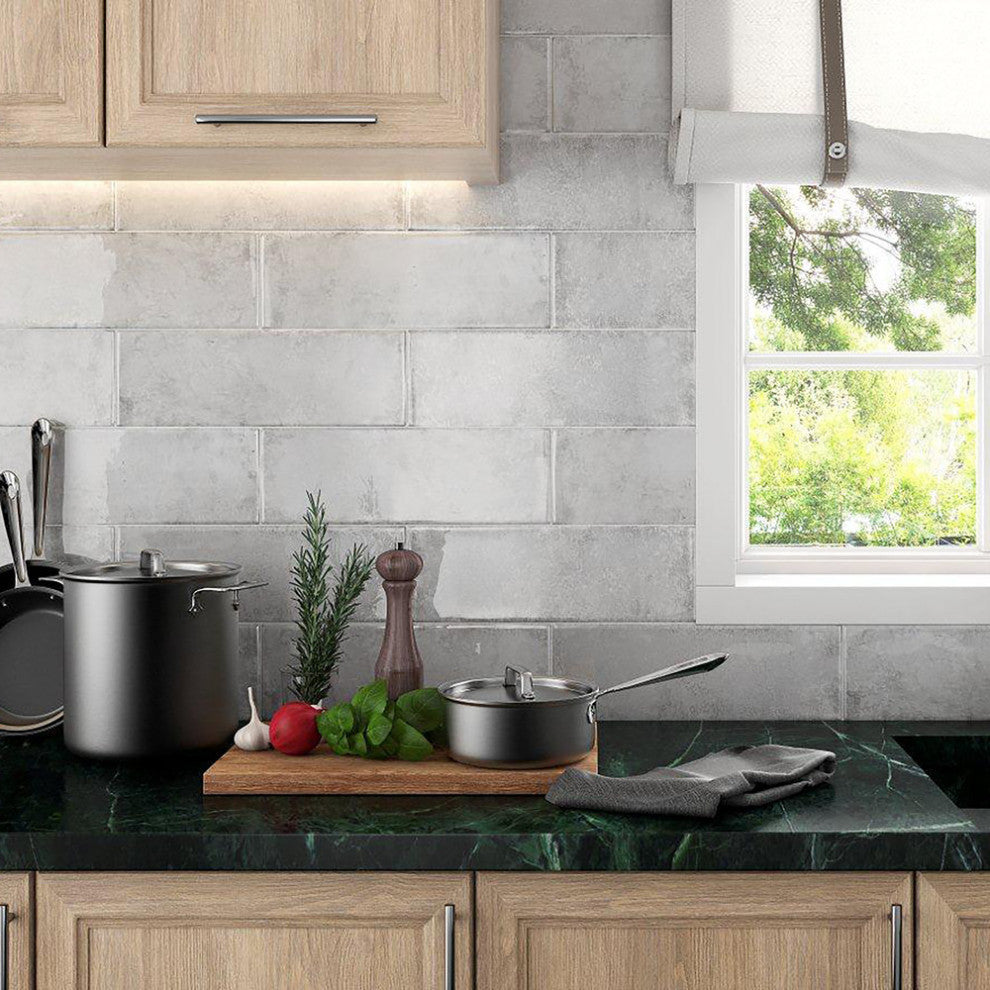 Forever Grafic Ceramic Wall Tile, White, Sample