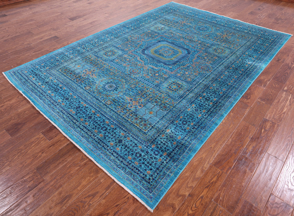6' 9" X 9' 9" Mamluk Handmade Wool Rug - Q12244