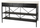 Amika White Marble Top Black Metal Base Kitchen Island