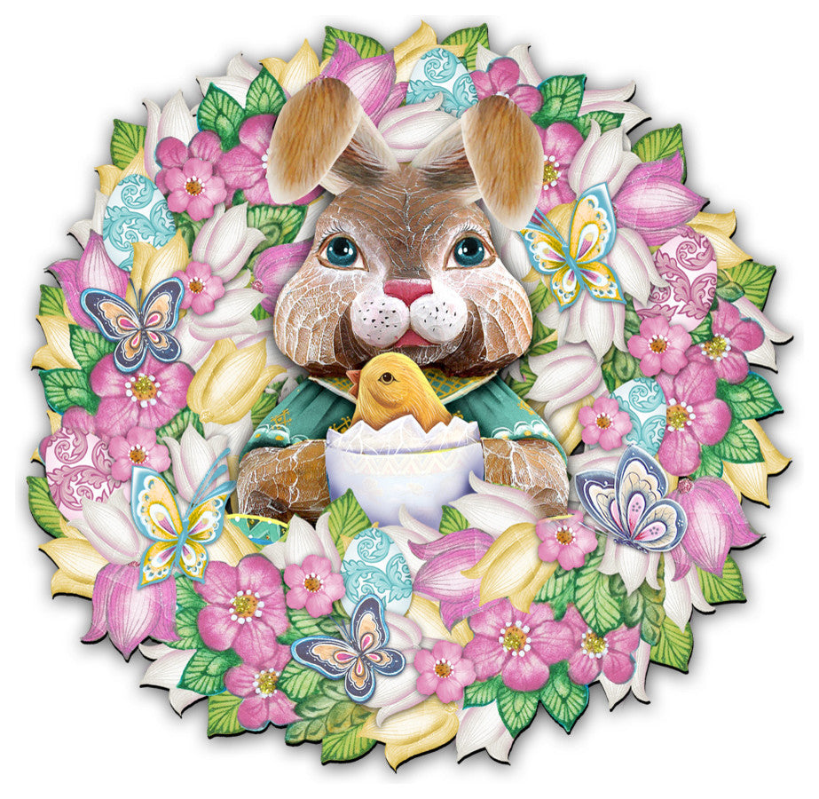 Bunny Wreath Ornament