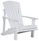 Poly Deluxe Adirondack Chair, White