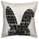 Bunny Silo with Easter Phrases 18x18 Throw Pillow
