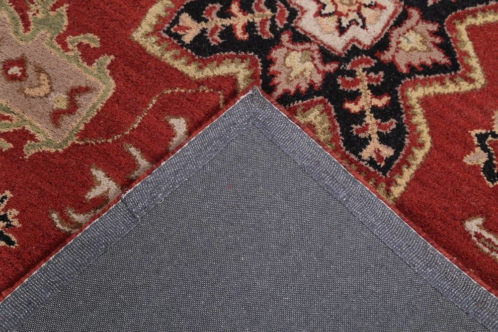 Hand-tufted Agra Oushak Oriental Wool Area Rug, Round 10'