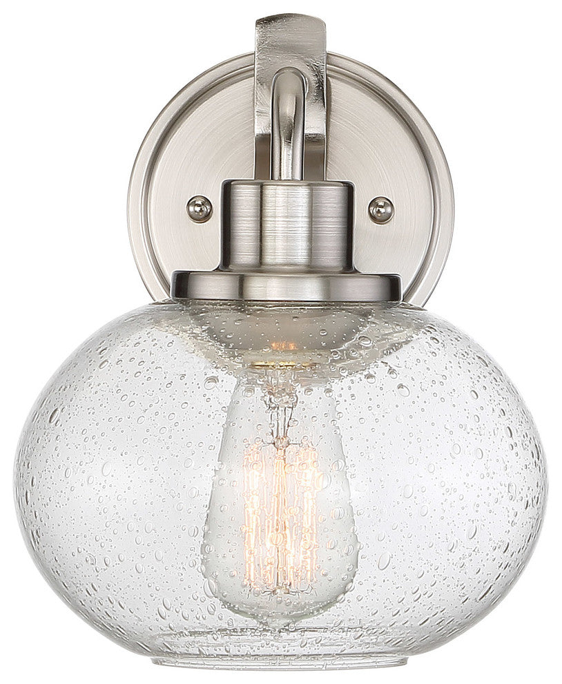 Quoizel TRG8701BN One Light Wall Sconce Trilogy Brushed Nickel