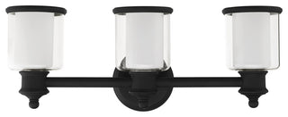 Livex Lighting Middlebush 3 Light Black Vanity Sconce