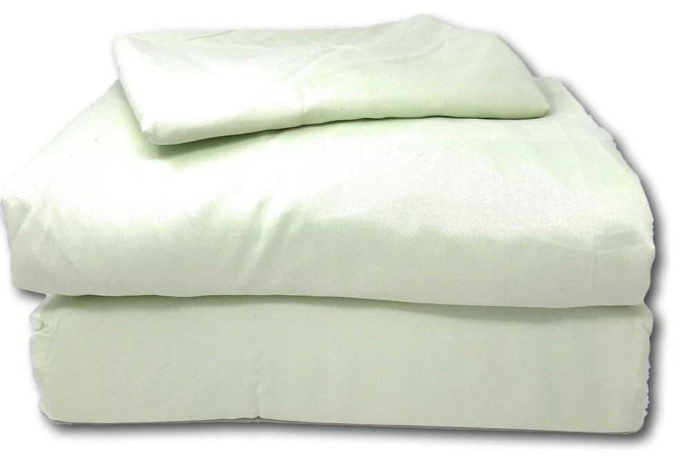 Solid Super Soft Colorful Bed Sheet Sets, Green, Full