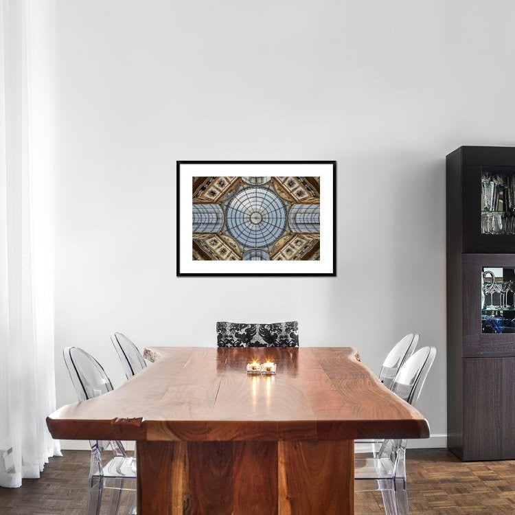 "Galleria Vittorio Emanuele Ii" Framed Digital Print by Renate Reichert, 38x27"