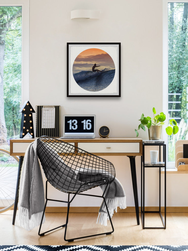 "Catch the Best Waves" Framed Painting Print, 32x32