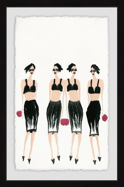"Night Out" Framed Painting Print, 30"x45"