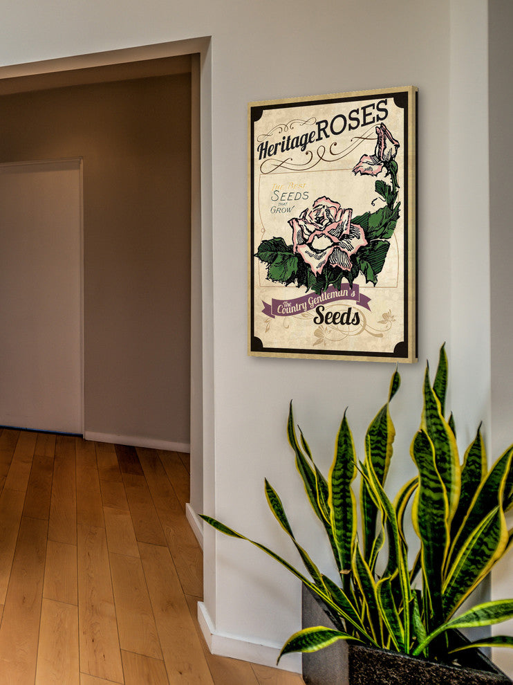 "Flower Packet Roses" Painting Print on Canvas