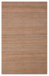 Hand Woven Jute Eco-friendly Area Rug Solid Camel, [Rectangle] 6'x9'