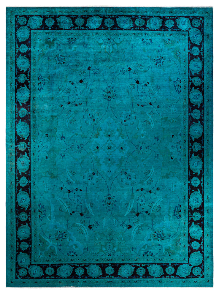 Fine Vibrance, One-of-a-Kind Hand-Knotted Area Rug Brown, 10' 1 x 13' 8