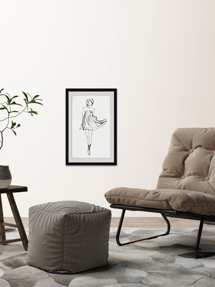 "Fun and Flirty" Framed Painting Print, 12"x18"