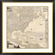"Composite: British Empire in America, 1733"  by Henry Popple, 45x46"