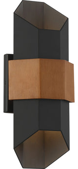 Chasm LED Outdoor Lantern, Matte Black