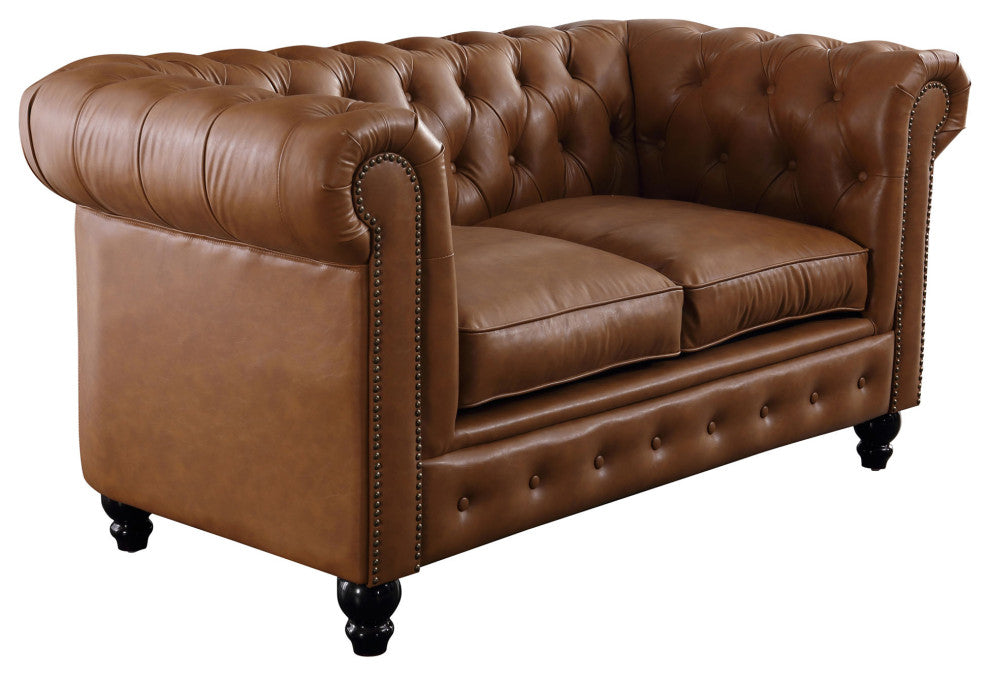 Gustav Transitional Chesterfield Loveseat
