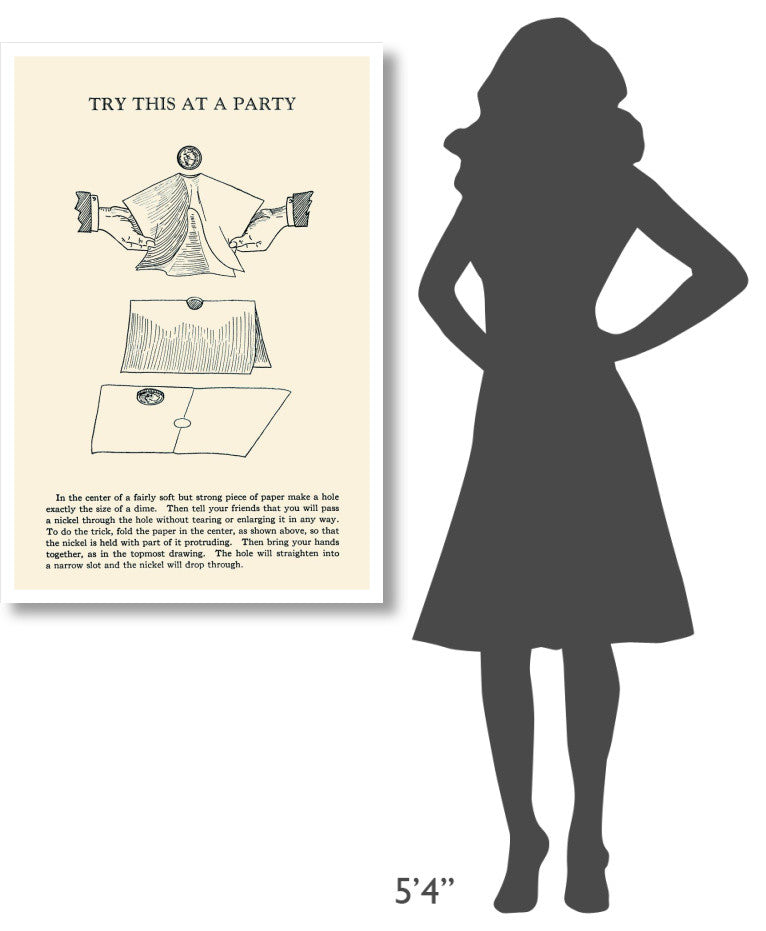 "Try This at a Party" Digital Paper Print by Retromagic, 29"x42"