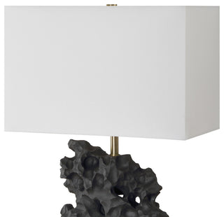 Uttermost Basalt Black Stone Table Lamp
