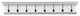 Classic White Wood Eight Hook Hanging Coat Rack