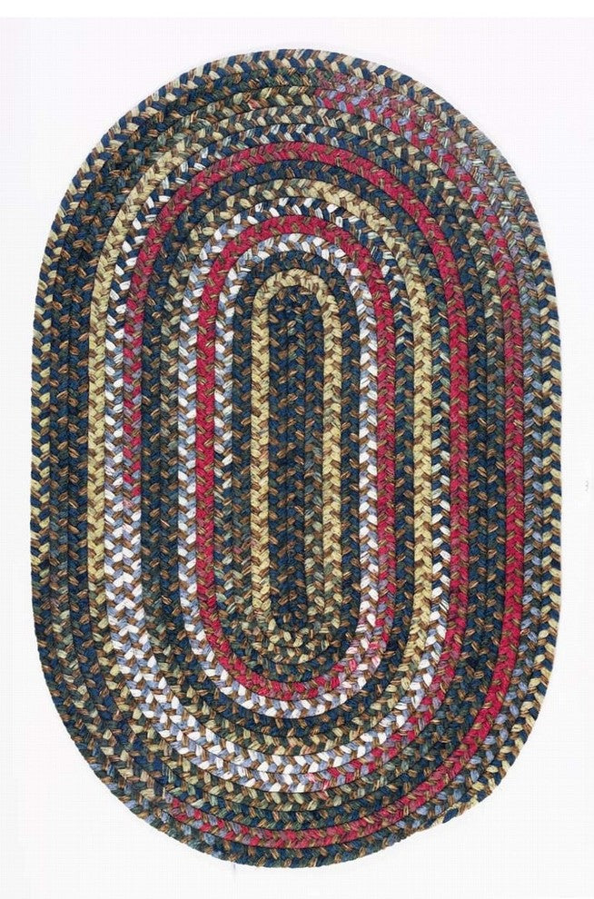Chestnut Knoll CK97 Saddle Brown Traditional Area Rug, Oval 2'x10'