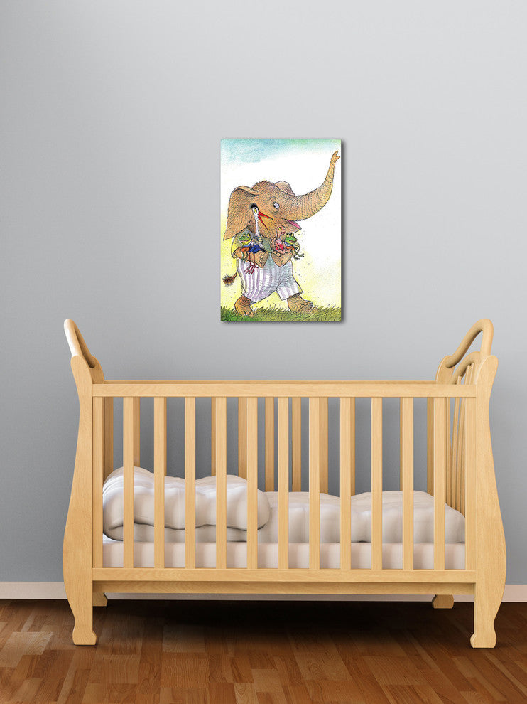 "Animals" Painting Print on Canvas by Curtis