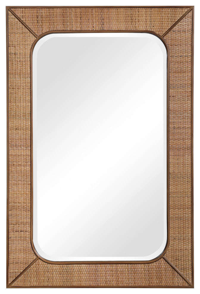 Uttermost Tahiti Rattan Mirror