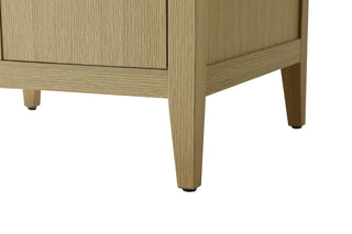 Home Living 60" Double Bathroom Vanity, Honey Brown