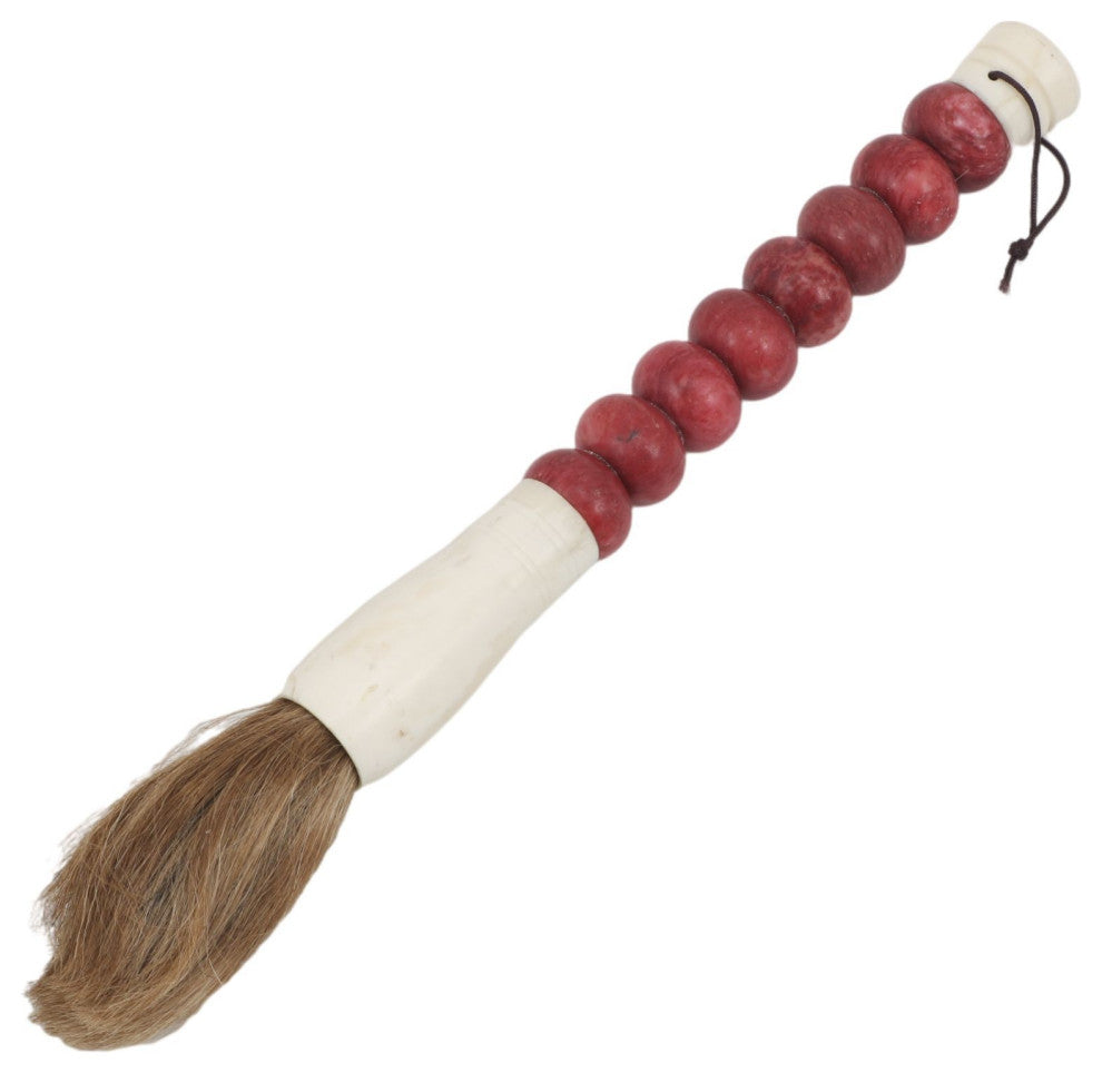 Small Red Abacus Jade Calligraphy Brush