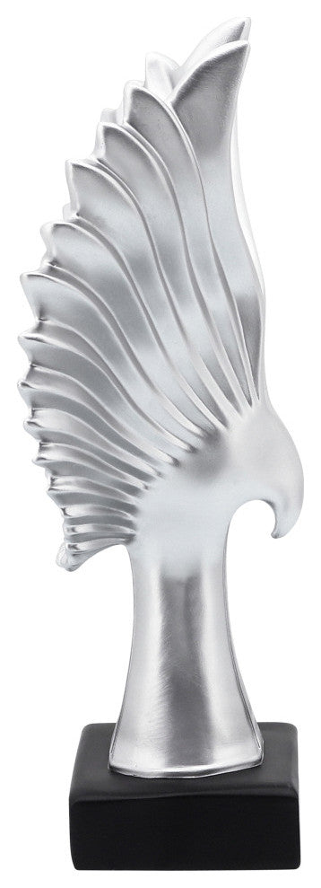 Resin 14" Eagle Table Accent, Silver