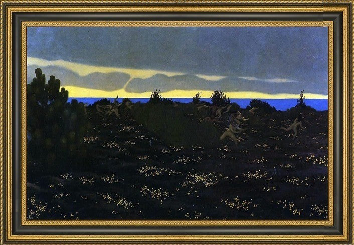 Felix Vallotton Twilight Framed Premium Canvas Print, 16"x24"