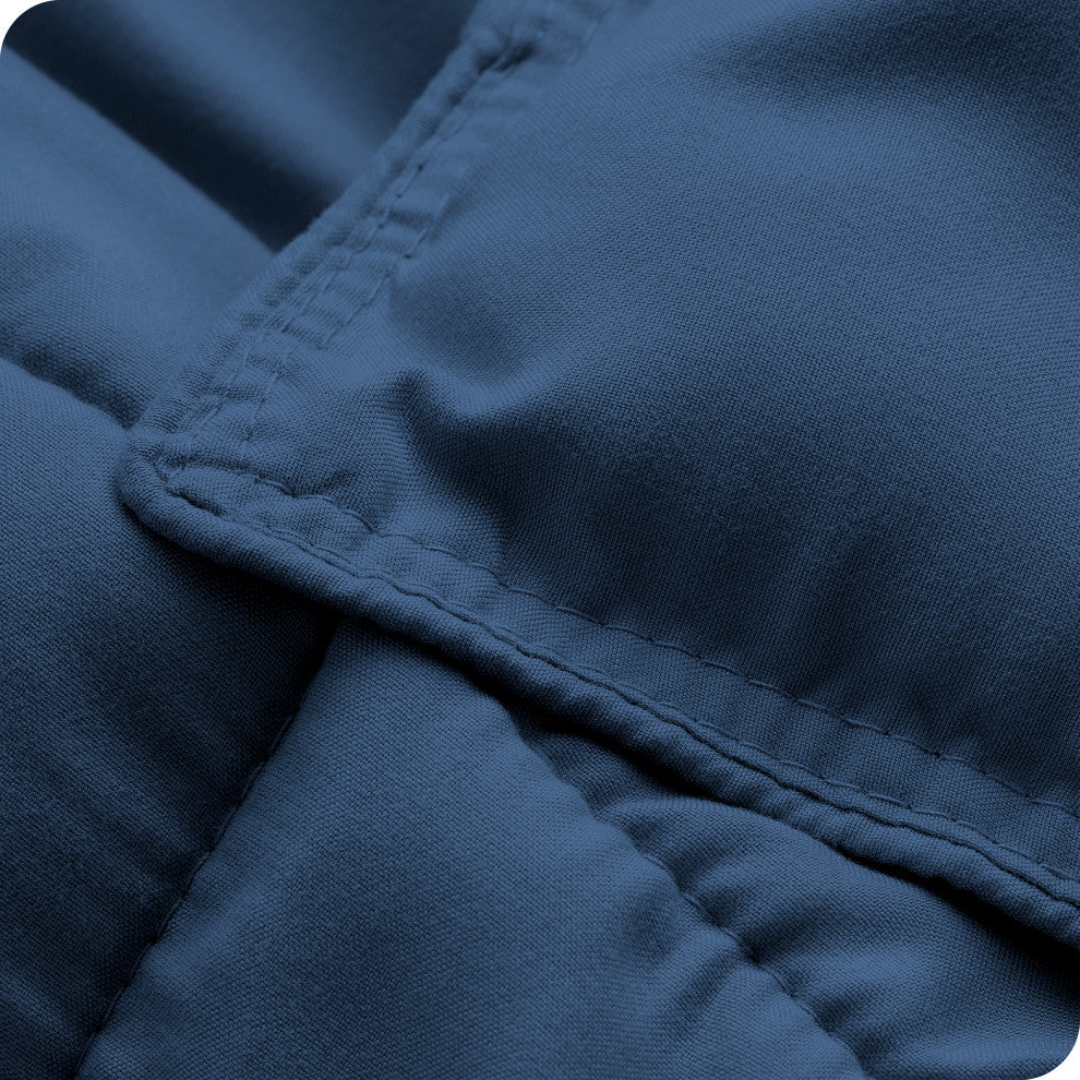Bare Home Down Alternative Comforter Set, Dark Blue, King/Cal King