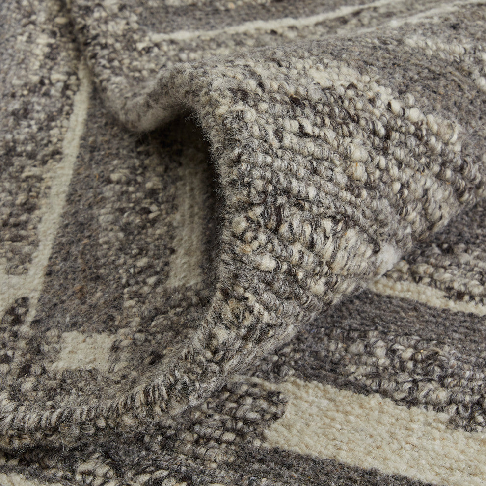 Conor Modern Abstract, Gray/Taupe/Ivory, 2'x3' Area Rug