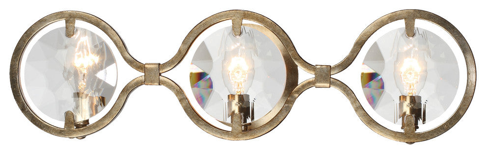 CRYSTORAMA QUI-7623-DT 3 Light Distressed Twil ight Bathroom Vanity