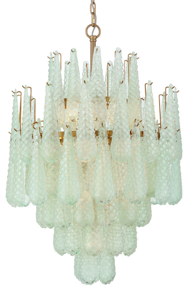 Crystorama Lighting Group OLL-6006 Ollie 16 Light 26"W Waterfall - Aged Brass /