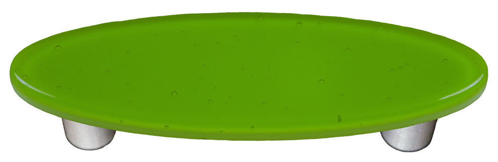 Spring Green Pull Oval, Black Post