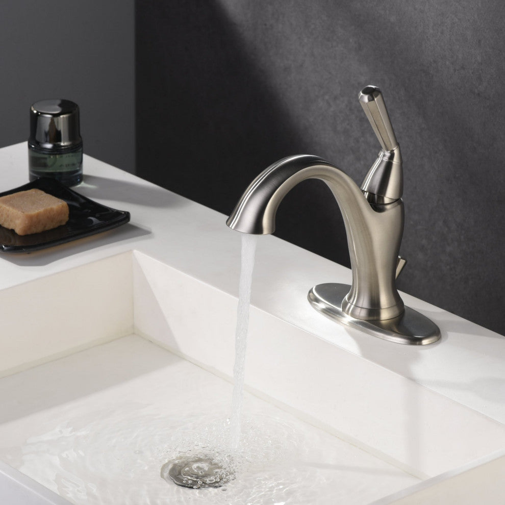 Ultra Faucets UF3521X Single Handle Bathroom Faucet, Brushed Nickel