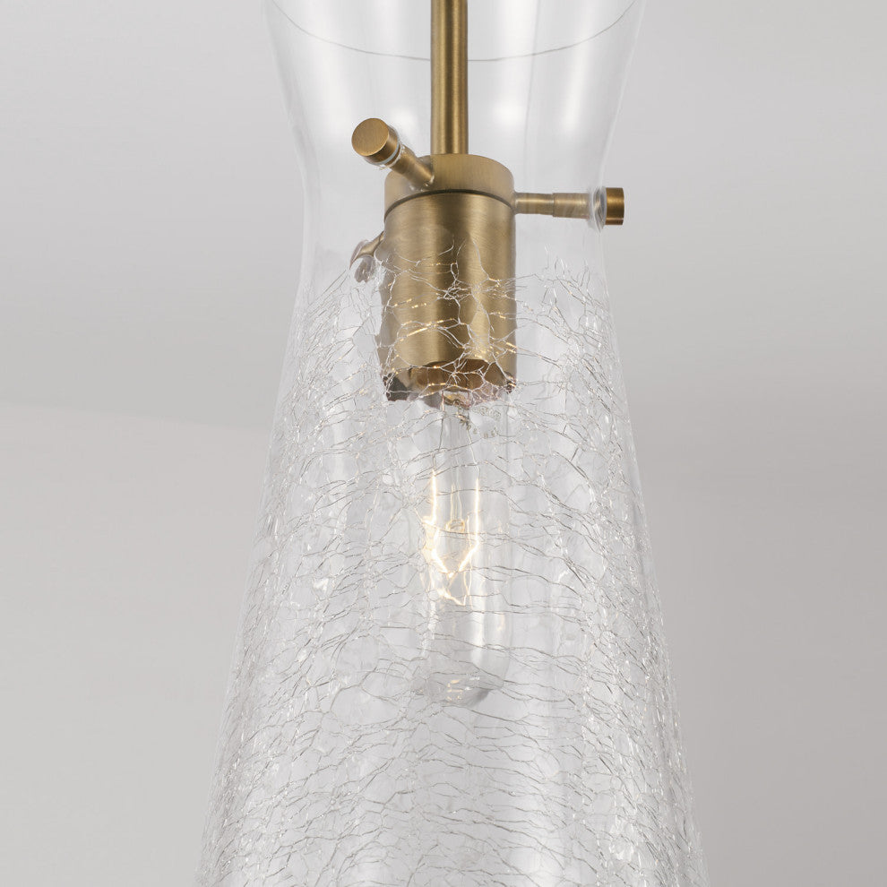 Capital Lighting 342411 15" Tall Mini Pendant - Polished Nickel