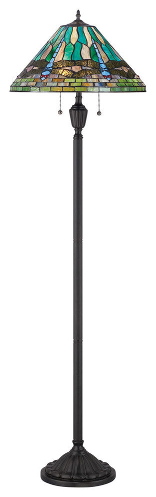 Quoizel TF1508FVB Two Light Floor Lamp King Vintage Bronze