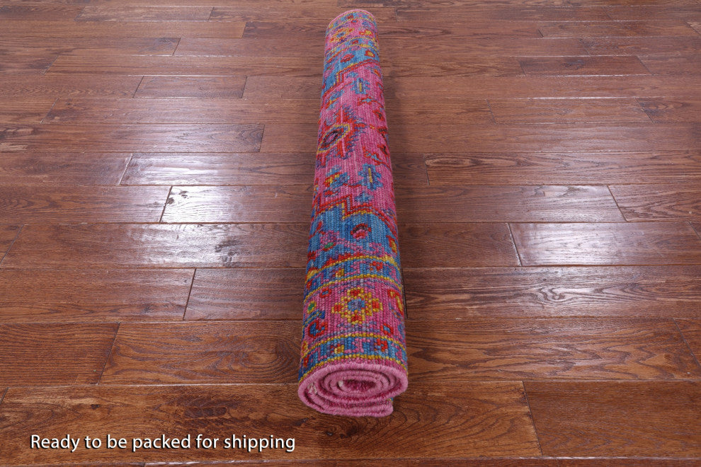 4' 1" X 6' 2" Handmade Heriz Serapi Wool Rug - Q13709