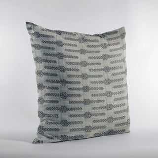 Plutus Blue Needles Stripe Luxury Throw Pillow, 18"x18"